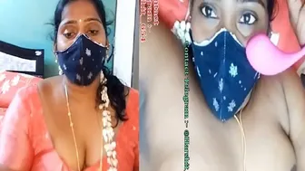 South Indian Aunty Stripping Naked On Private Video Call Session