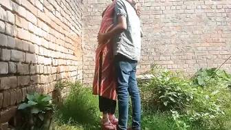 Desi Lovers Fucking Standing Up Behind Building In Broad Day