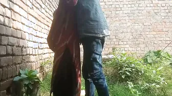 Desi Lovers Fucking Standing Up Behind Building In Broad Day