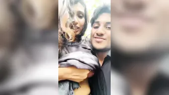 Kerala GF Flashing Her Big Tits Outdoors In Public