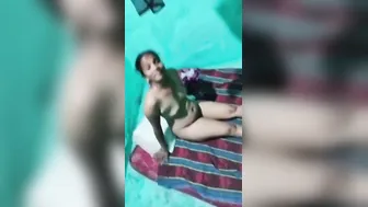 Village Aunty Rolling Condom On Before Letting Him Inside Her