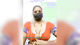 Tamil Aunty Geetha Getting Naked For Her Online Customers