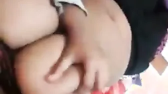 Sri Lankan Babe Squeezing Big Soft Boobs In Viral Bathroom