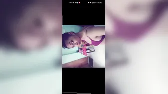Desi Babe Slowly Peeling Off Her Bra Showing Big Boobs