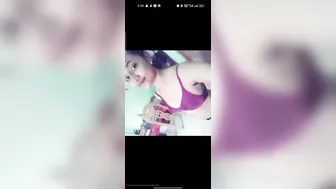 Desi Babe Slowly Peeling Off Her Bra Showing Big Boobs