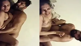 Indian Couple Getting Rough In Their Bedroom After College