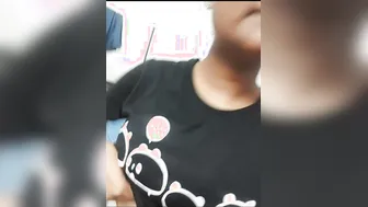 Tamil Babe Showing Off Her Big Natural Tits Getting Him Hard