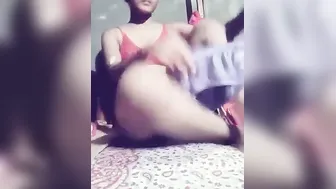 Nineteen Year Old GF Stripping Nude For Boyfriend