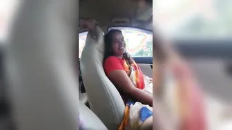 Wife Getting Fingered Deep In Backseat During Evening Drive