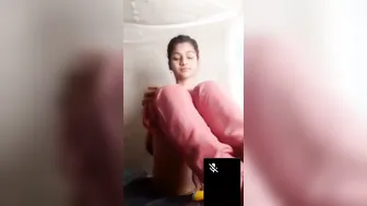 Virgin College Babe Getting Naked For Me On Video Call Sex