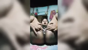 Horny Village Slut Spreading Wide And Fingering Her Dripping Wet Pussy