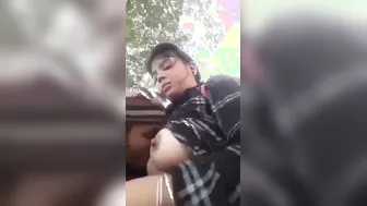 Village GF Getting Her Boobs Sucked During Outdoor Sex