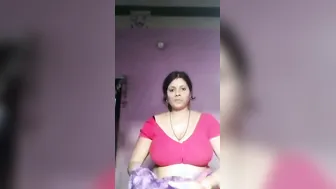 Stacked Village Bhabhi Stripping Naked Showing Off Her Big Tits
