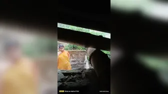 Neighbor Bhabhi Bathing Completely Naked Outdoors Caught On Hidden Cam