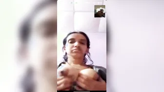My Indian Milf Showing Off Her Big Boobs During Late Night Video Call