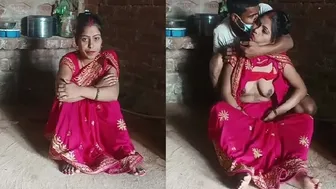 Married Bhabhi In Saree Having Wild Sex With Her Secret Lover