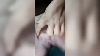 Village Babe Playing With Her Small Tits And Fingering Herself On Camera