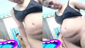 Pregnant Wife Showing Everything During Our Video Call Session