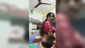 Shy Village Babe Taking Off Saree Revealing Her Huge Boobs