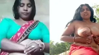 Village Bhabhi Bathing Outside Caught On Camera Being Naughty