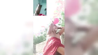Village Bhabhi Bathing Outside Caught On Camera Being Naughty