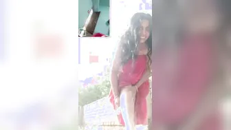 Village Bhabhi Bathing Outside Caught On Camera Being Naughty