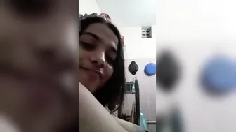 Bangladeshi Babe Squeezing Her Boobs Making Private Selfie