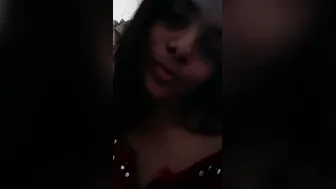 Bangladeshi Babe Squeezing Her Boobs Making Private Selfie