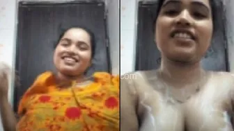 GF Stripping Completely Nude During Hot Video Call