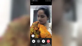 GF Stripping Completely Nude During Hot Video Call