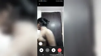 GF Stripping Completely Nude During Hot Video Call