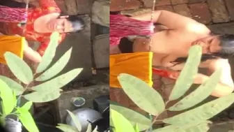Neighbor Aunty Undressing Showing Massive Boobs In Viral Clip