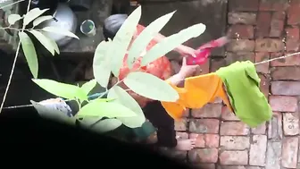 Neighbor Aunty Undressing Showing Massive Boobs In Viral Clip