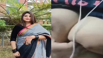 Chubby Bengali Teacher Stripping Naked Revealing Her Big Boobs