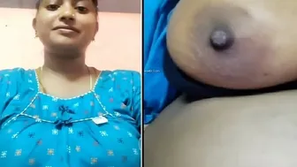Indian Wife In Nighty Getting Nude During Live Video Session