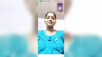 Indian Wife In Nighty Getting Nude During Live Video Session