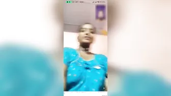 Indian Wife In Nighty Getting Nude During Live Video Session