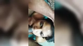 Mallu Aunty Sucking Neighbor Dick Before Getting Pounded