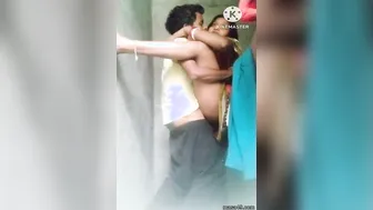 Horny Bhabhi Fucking In Bathroom Standing Up Getting Pounded Hard