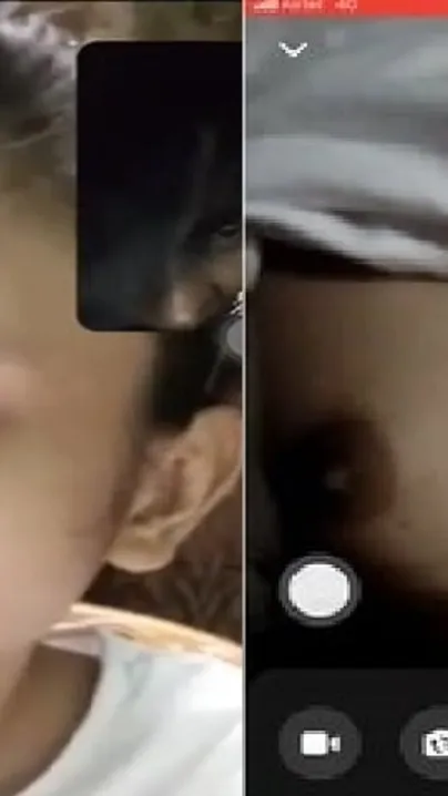 My GF Flashing Her Perky Tits During Our Video Call Session