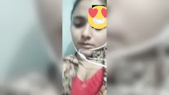 Desi Girl In Hijab Stripping Off Showing Her Massive Natural Tits