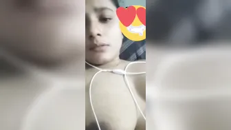 Desi Girl In Hijab Stripping Off Showing Her Massive Natural Tits