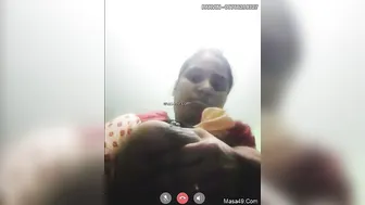 Horny Bhabhi Milking Her Huge Tits On Video Call For Lover