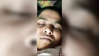 Married Slut Showing Off Her Huge Melons During Video Sex Call