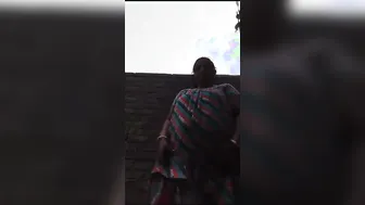 Curvy Bhabhi Flashing Her Huge Tits Outdoors In Village Area