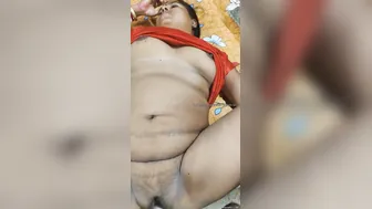 Married Woman In Satin Nighty Revealing Her Milky Breasts