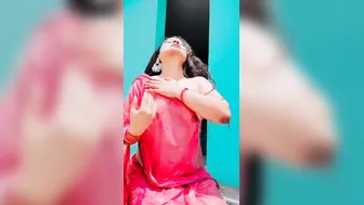 Sexy Married Woman In See Through Saree Exposing Her Bare Tits