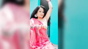 Sexy Married Woman In See Through Saree Exposing Her Bare Tits