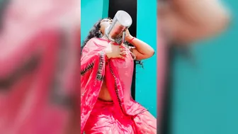 Sexy Married Woman In See Through Saree Exposing Her Bare Tits