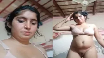 Village Bhabhi Spreading Her Pussy Lips Wide In Her Room